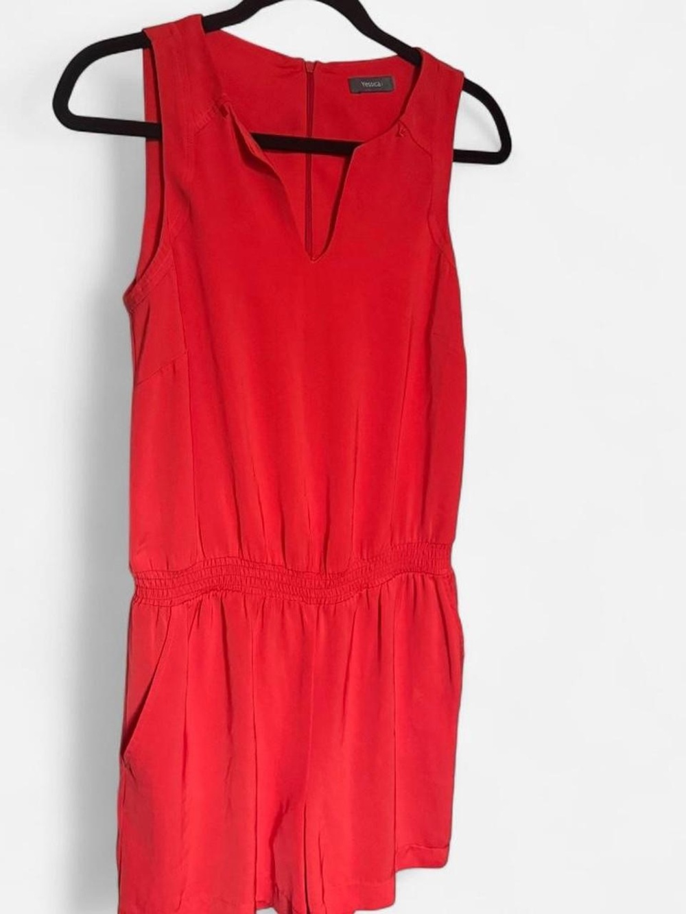 C&A Bright Red Sleeveless Mini Romper